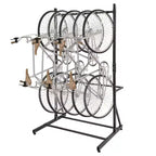 Support à vélos, rangement vertical autoportant pour 5 vélos - Capacité de 136 kg, hauteur réglable, support intérieur, noir