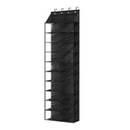 Over The Door Shoe Rack for Door, Fit 20 Pairs, Dustproof Shoe Organizer Hanging Shoe Rack for Closet Door Storage, 20 Large Pockets & 4 Metal Hook