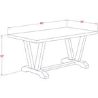 Table à manger HomeStock style V 36X60 po
