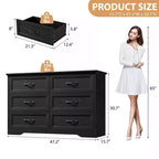 Commode à 5 ou 6 tiroirs pour chambre à coucher, commode de style rustique moderne en bois, meuble de rangement pour chambre, salon, chambre d'enfant.