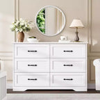 Commode à 5 ou 6 tiroirs pour chambre à coucher, commode de style rustique moderne en bois, meuble de rangement pour chambre, salon, chambre d'enfant.