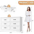 Commode à 5 ou 6 tiroirs pour chambre à coucher, commode de style rustique moderne en bois, meuble de rangement pour chambre, salon, chambre d'enfant.