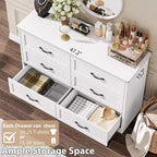 Commode à 5 ou 6 tiroirs pour chambre à coucher, commode de style rustique moderne en bois, meuble de rangement pour chambre, salon, chambre d'enfant.
