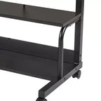Table d'appoint à roulettes et réglable en hauteur pour ordinateur portable avec station de charge et 2 ports USB