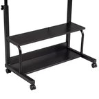 Table d'appoint à roulettes et réglable en hauteur pour ordinateur portable avec station de charge et 2 ports USB