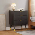 3-Drawer Modern Dresser - Wide Top Nightstand & Storage for Bedroom & Living Room