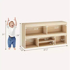 Étagère à Livres pour Enfants avec Tiroir, Organisateur de Rangement de Jouets en Bois, Bibliothèque Blanche pour Salle de Jeux, Salle de Classe, Chambre d'Enfant