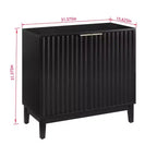 31 Meuble buffet bas, buffet de bar à café en bois avec étagère réglable, console d'entrée, armoire de sol pour cuisine