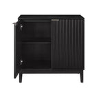 31 Meuble buffet bas, buffet de bar à café en bois avec étagère réglable, console d'entrée, armoire de sol pour cuisine