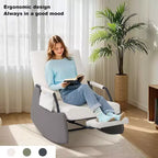 Planeur à 3 positions - Fauteuil à bascule pliable avec repose-pieds escamotable