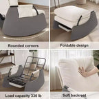 Planeur à 3 positions - Fauteuil à bascule pliable avec repose-pieds escamotable
