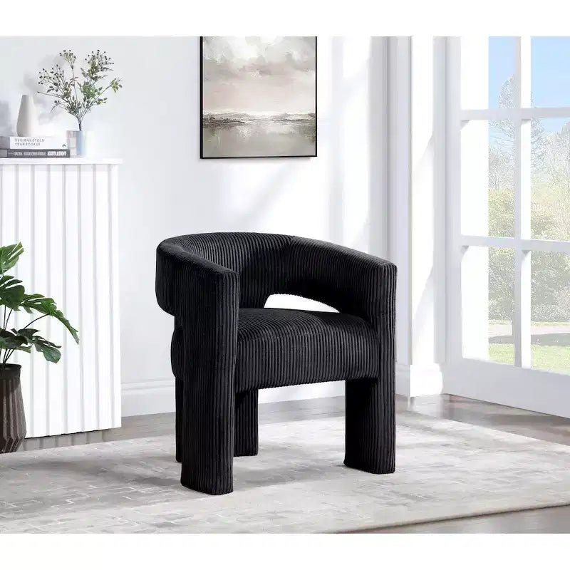 , Chaise d'appoint/de salle à manger en velours côtelé