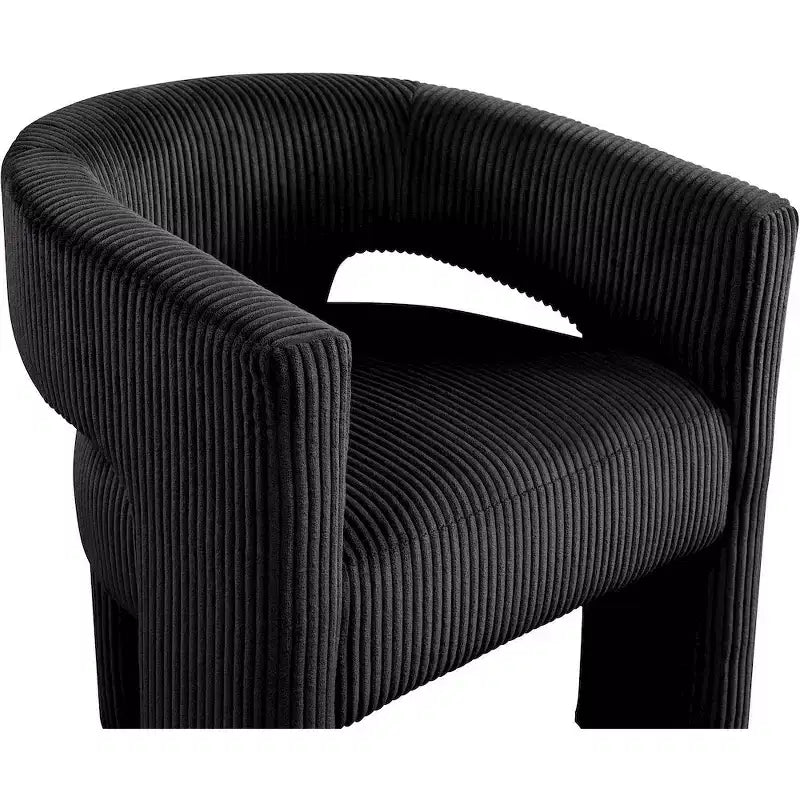 , Chaise d'appoint/de salle à manger en velours côtelé