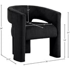 , Chaise d'appoint/de salle à manger en velours côtelé