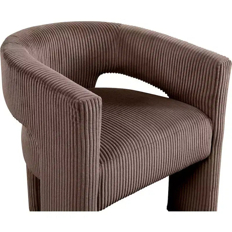 , Chaise d'appoint/de salle à manger en velours côtelé