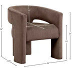 , Chaise d'appoint/de salle à manger en velours côtelé