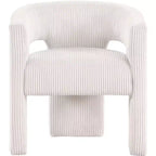 , Chaise d'appoint/de salle à manger en velours côtelé