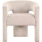 , Chaise d'appoint/de salle à manger en velours côtelé