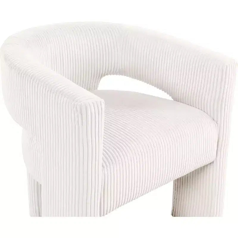 , Chaise d'appoint/de salle à manger en velours côtelé