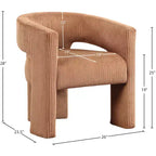 , Chaise d'appoint/de salle à manger en velours côtelé