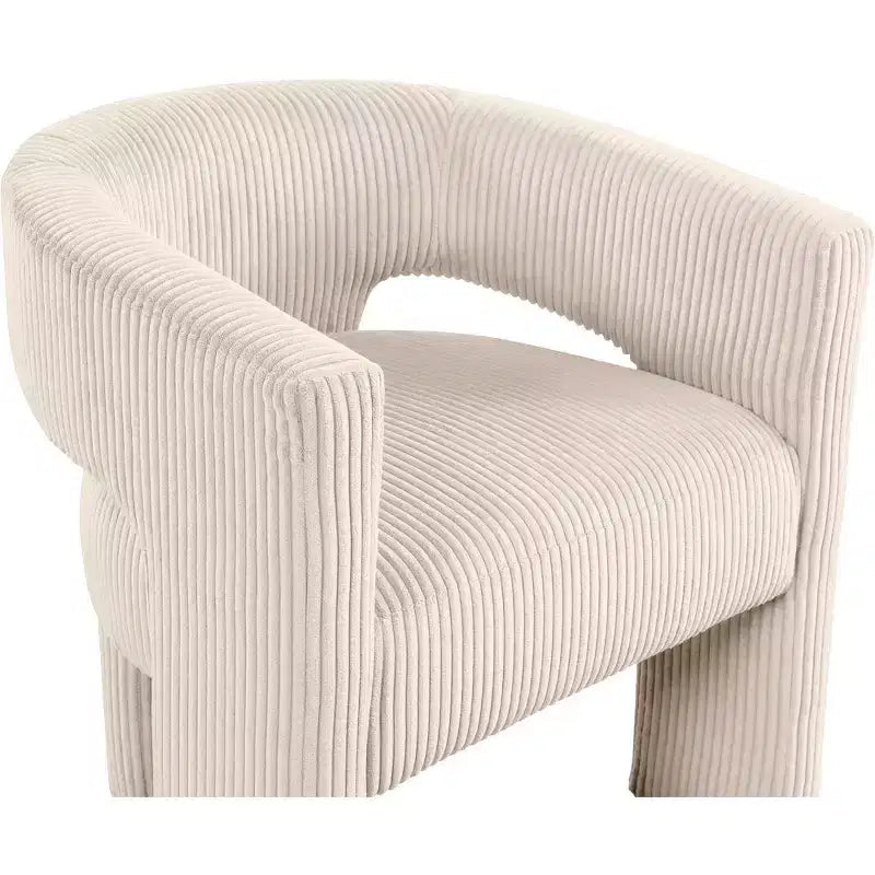 , Chaise d'appoint/de salle à manger en velours côtelé