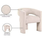 , Chaise d'appoint/de salle à manger en velours côtelé