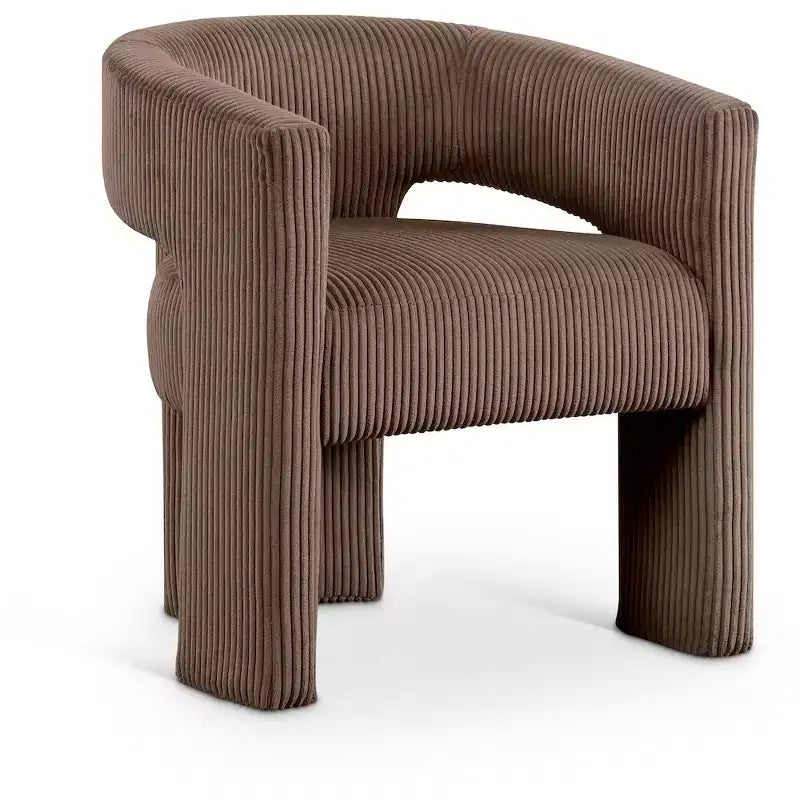 , Chaise d'appoint/de salle à manger en velours côtelé