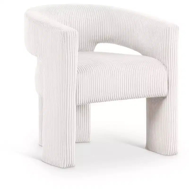 , Chaise d'appoint/de salle à manger en velours côtelé
