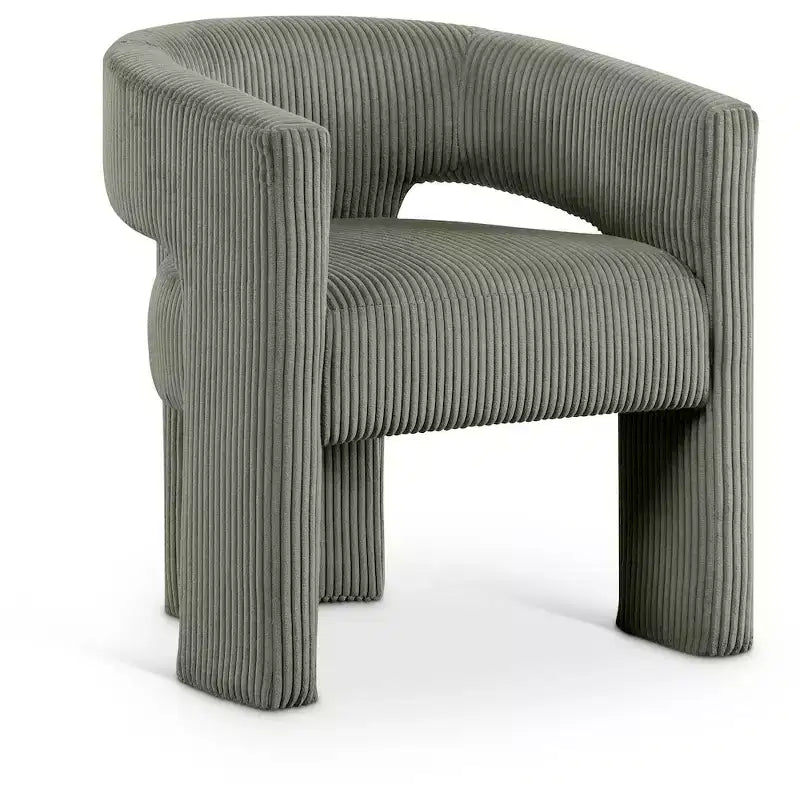 , Chaise d'appoint/de salle à manger en velours côtelé