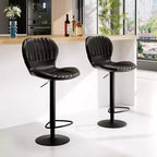 Tabourets de bar pivotants à hauteur de comptoir, Chaises de bar de cuisine avec dossier et accoudoirs, Tabourets de bar de salle à manger pour bar, cuisine, salle à manger
