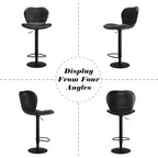 Tabourets de bar pivotants à hauteur de comptoir, Chaises de bar de cuisine avec dossier et accoudoirs, Tabourets de bar de salle à manger pour bar, cuisine, salle à manger