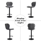Tabourets de bar pivotants à hauteur de comptoir, Chaises de bar de cuisine avec dossier et accoudoirs, Tabourets de bar de salle à manger pour bar, cuisine, salle à manger