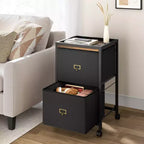 Caisson de classement mobile 2/3 tiroirs, tiroirs de rangement sous bureau sur roulettes pour l'organisation du bureau à domicile