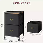 Caisson de classement mobile 2/3 tiroirs, tiroirs de rangement sous bureau sur roulettes pour l'organisation du bureau à domicile