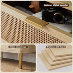 Commode à 8 tiroirs, Meuble de rangement moderne en bois pour chambre à coucher, Meuble TV de style rustique pour salon et chambre à coucher