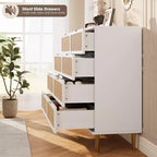 Commode à 8 tiroirs, Meuble de rangement moderne en bois pour chambre à coucher, Meuble TV de style rustique pour salon et chambre à coucher