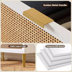 Commode à 8 tiroirs, Meuble de rangement moderne en bois pour chambre à coucher, Meuble TV de style rustique pour salon et chambre à coucher
