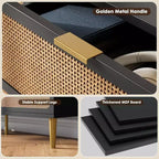 Commode à 8 tiroirs, Meuble de rangement moderne en bois pour chambre à coucher, Meuble TV de style rustique pour salon et chambre à coucher