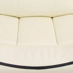 Canapé inclinable électrique, fauteuil inclinable en cuir 3 places électrique avec chargement USB, table réversible et éclairage LED pour salon, blanc cassé