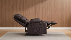 Fauteuil inclinable manuel extra large en cuir PU pour adultes avec massage et chauffage