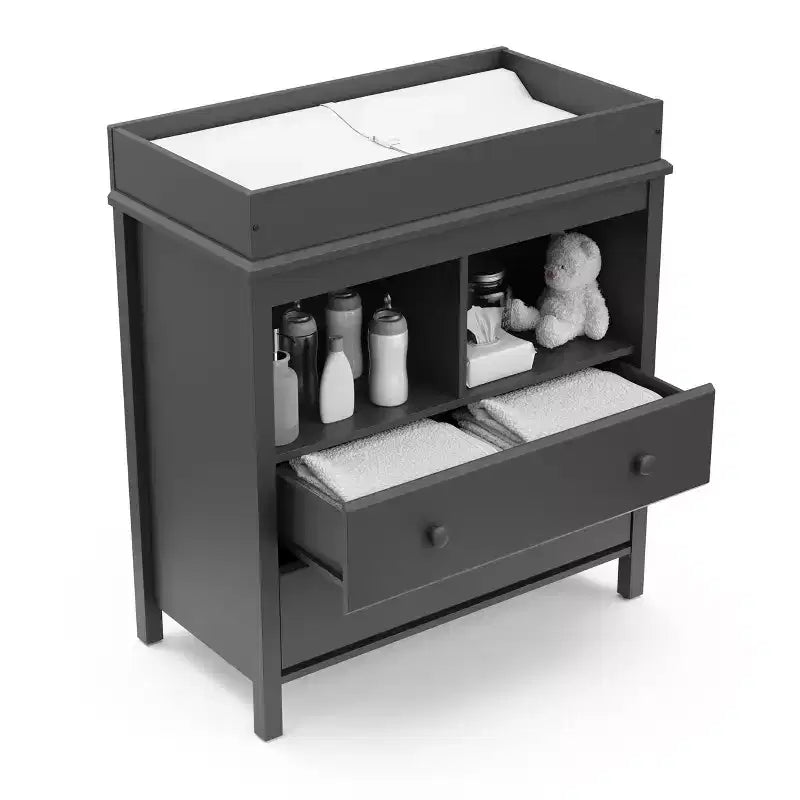 Commode 2 tiroirs avec plan à langer
