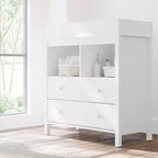 Commode 2 tiroirs avec plan à langer