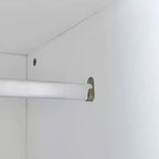 Lit mural escamotable Twin Size avec étagères de rangement et armoire, lit escamotable pliant avec table pour chambre à coucher ou chambre d'amis, blanc