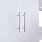 Lit mural escamotable Twin Size avec étagères de rangement et armoire, lit escamotable pliant avec table pour chambre à coucher ou chambre d'amis, blanc