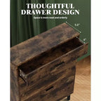 Meuble à chaussures pour entrée, Meuble de rangement pour chaussures autoportant avec 2 tiroirs basculants, Organisateur de rangement pour chaussures caché